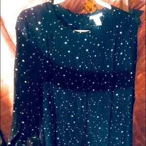 H + M Starry Night dress Sz. 12